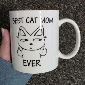 Best Cat Mom Ever White Mug